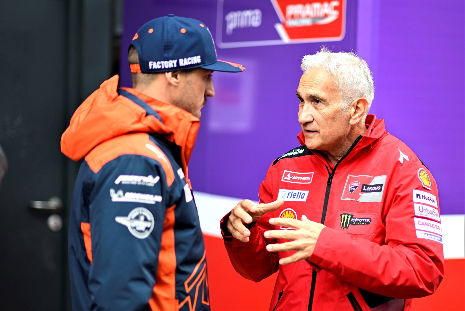 Jack Miller and Davide Tardozzi