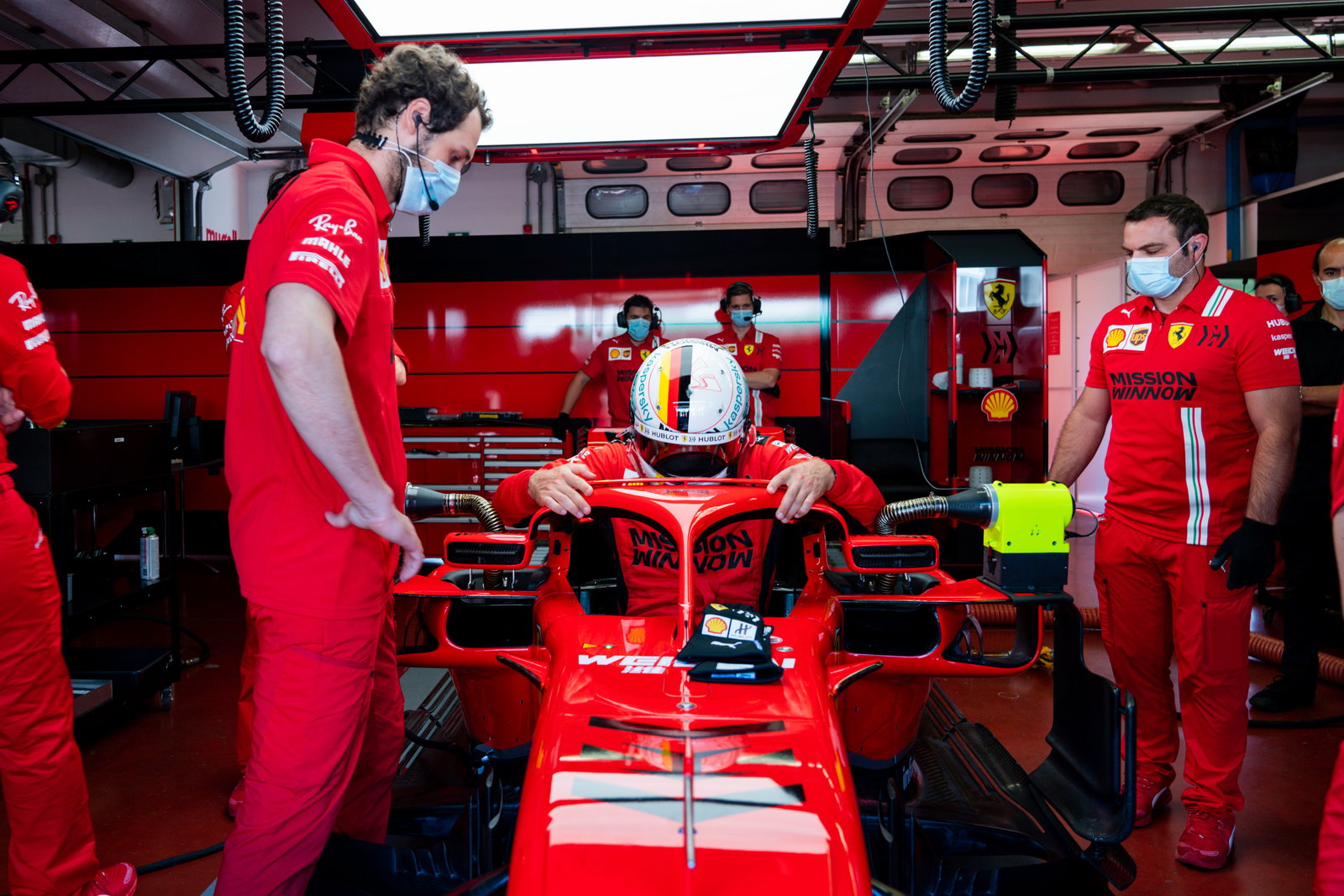 Sebastian Vettel back in F1 action testing for Ferrari at Mugello
