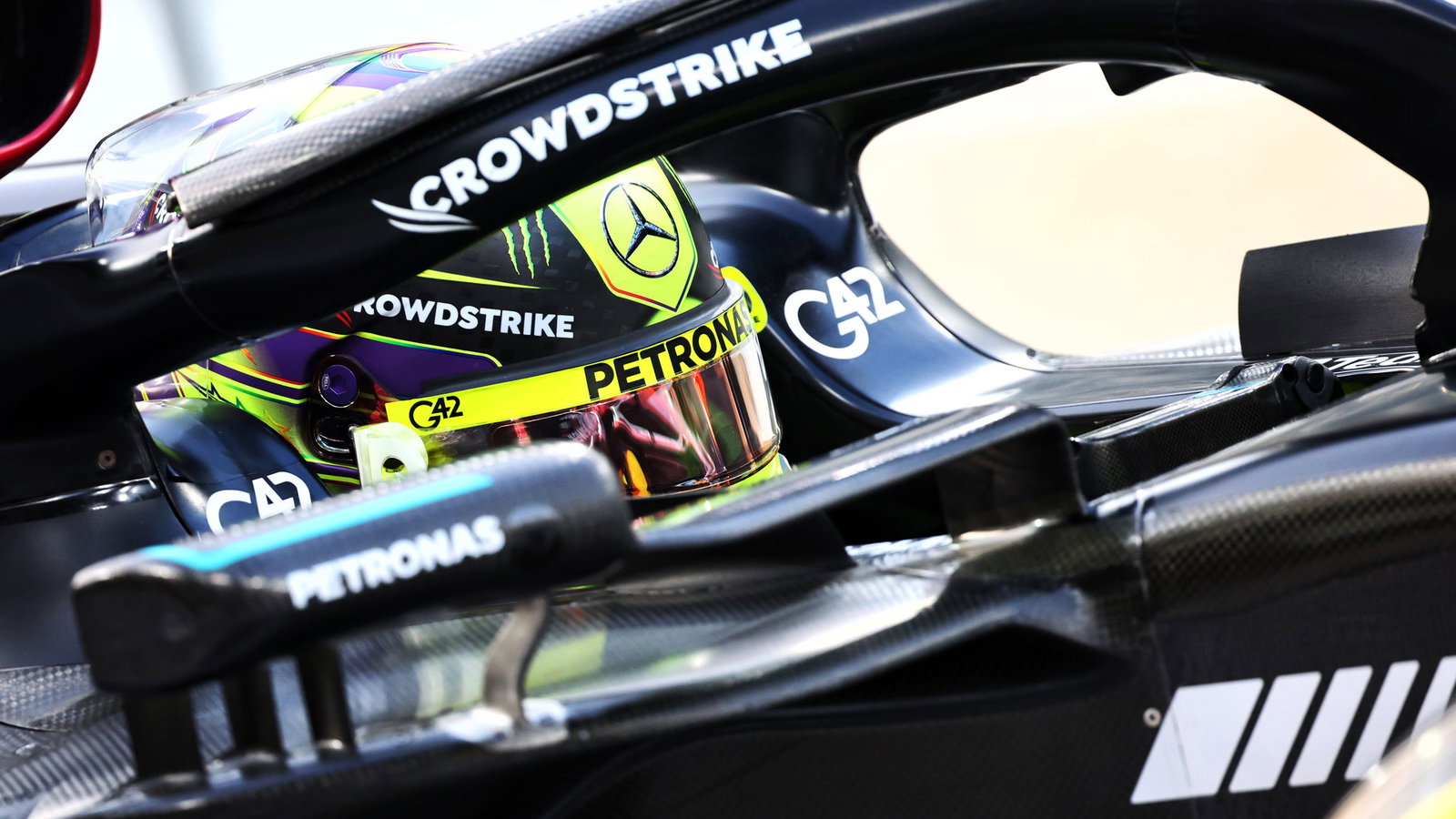 Lewis Hamilton at the 2023 Abu Dhabi Grand Prix 