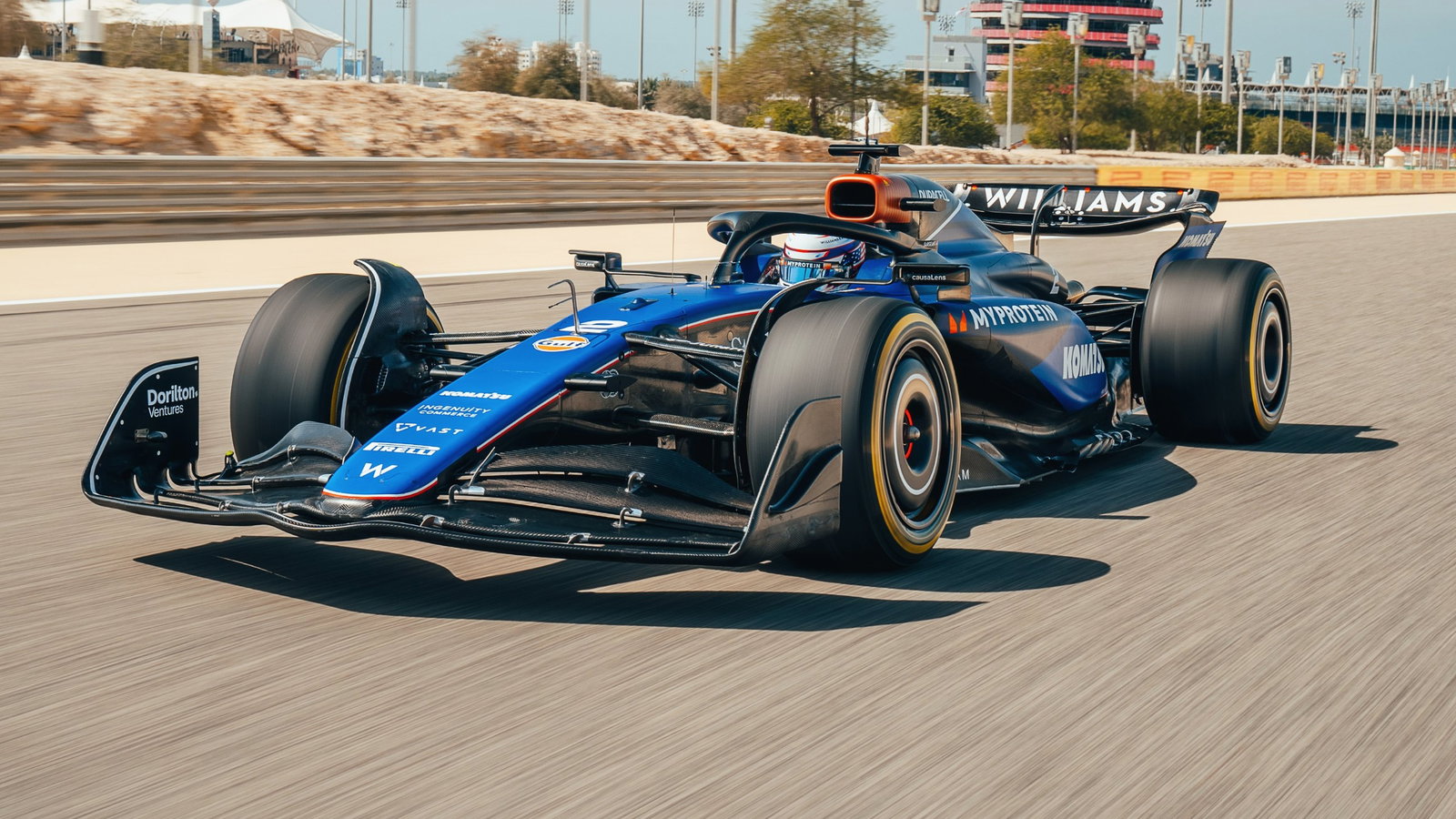 Williams' 2024 F1 car on track