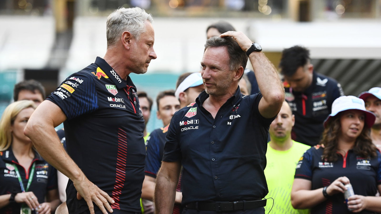 Jonathan Wheatley and Christian Horner 