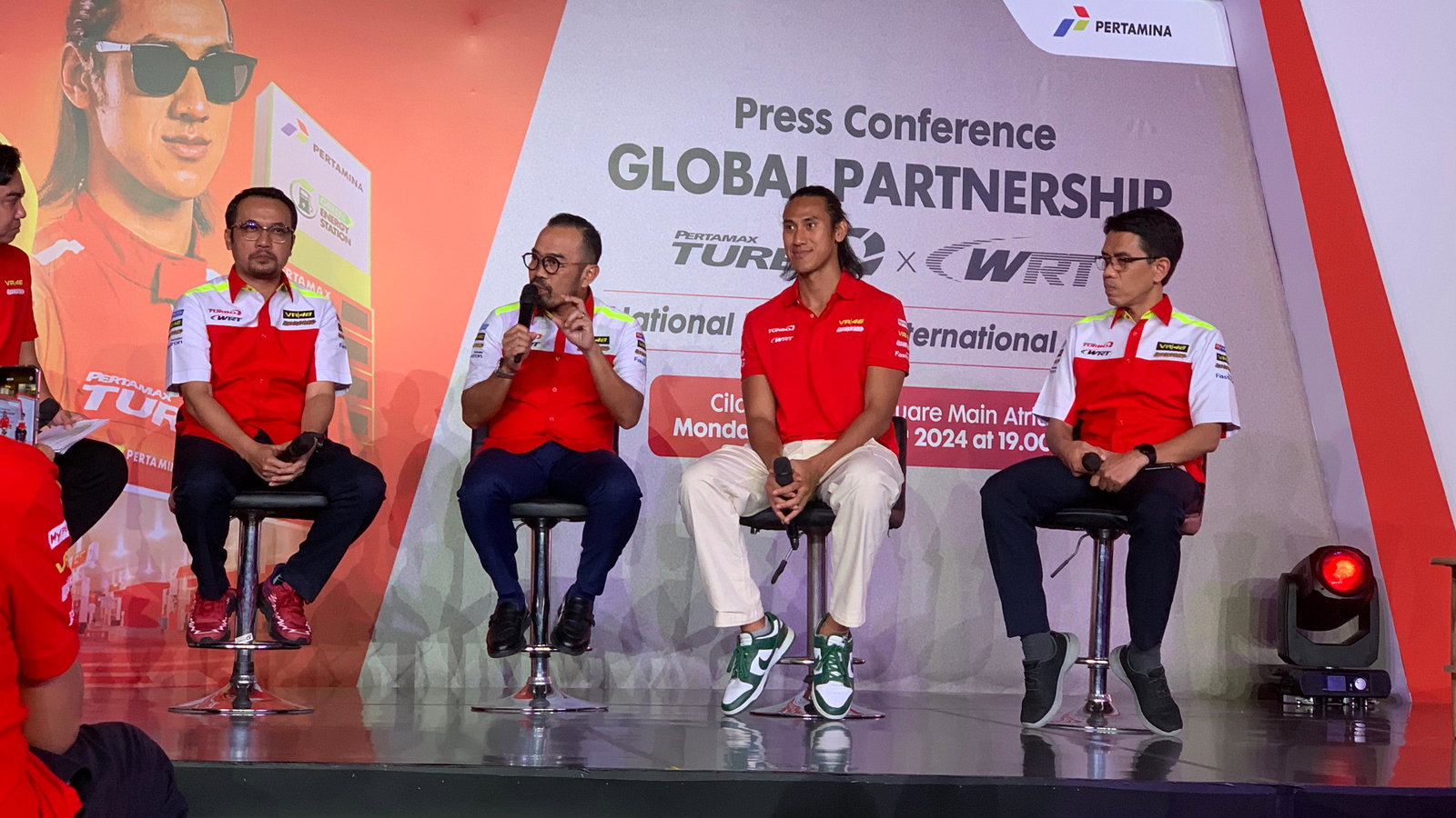 Sean Gelael, WRT, Press Conference in Jakarta
