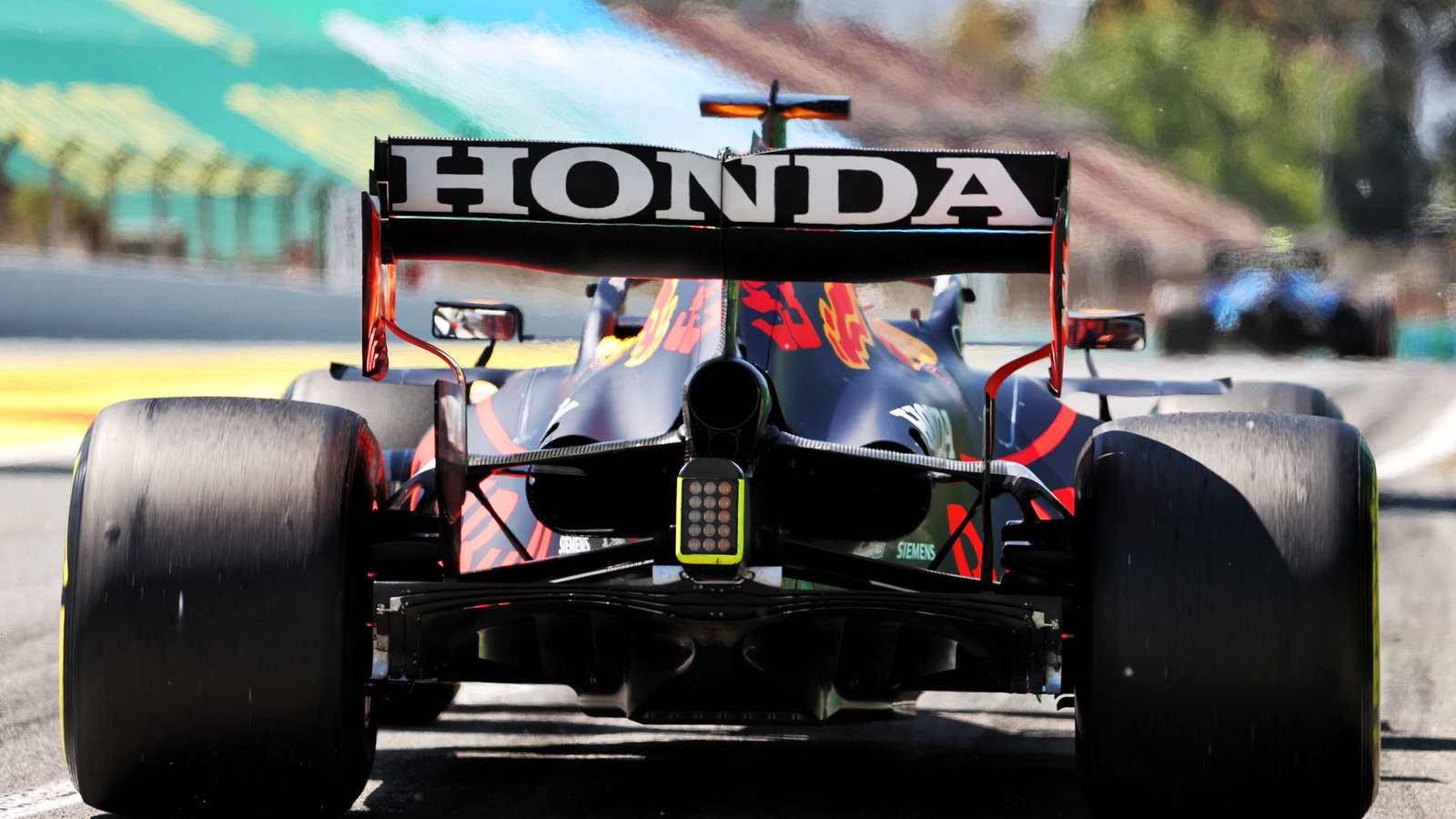 Red Bull's 2021 car on track in Barcelona 