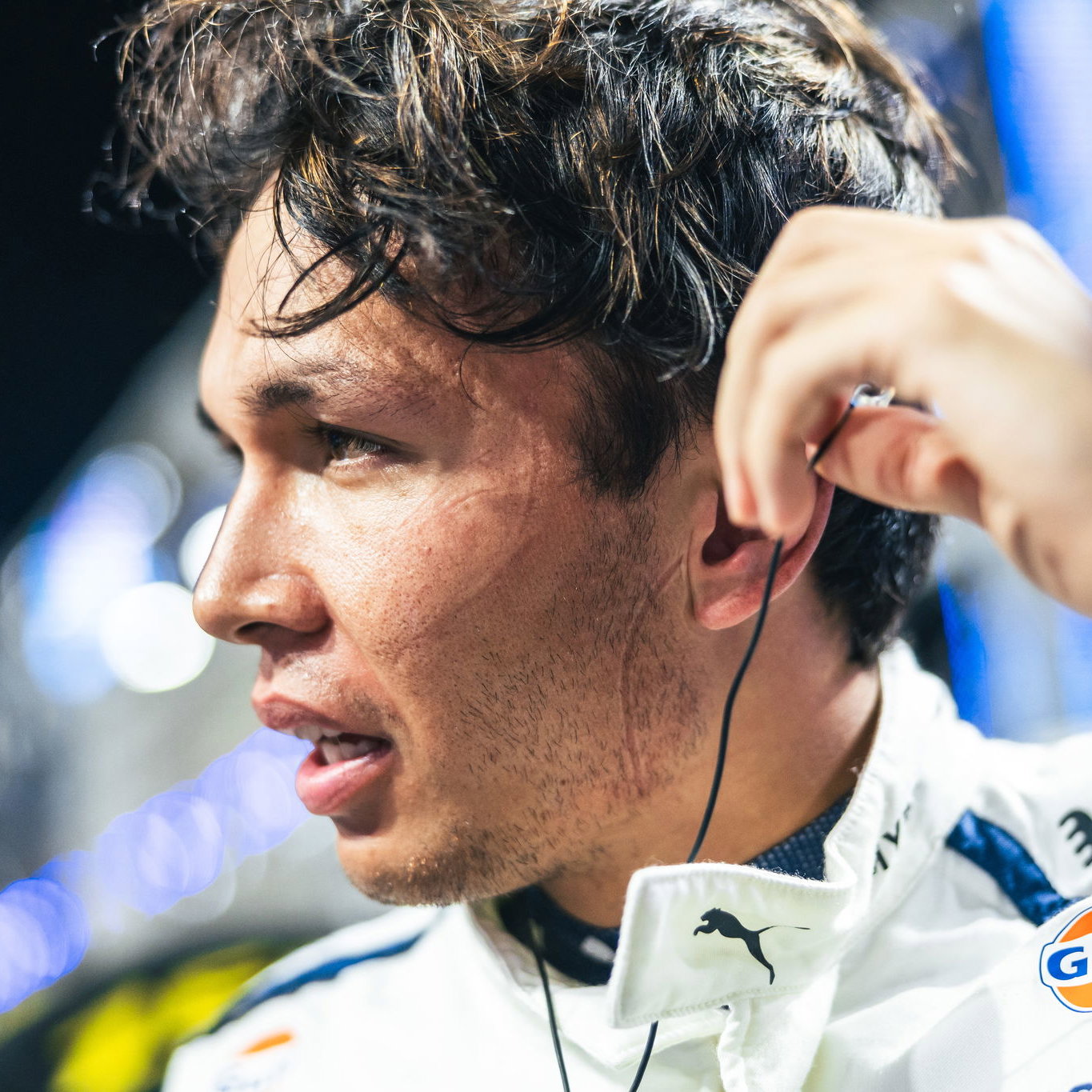 Alex Albon on the grid at the Saudi Arabian Grand Prix.