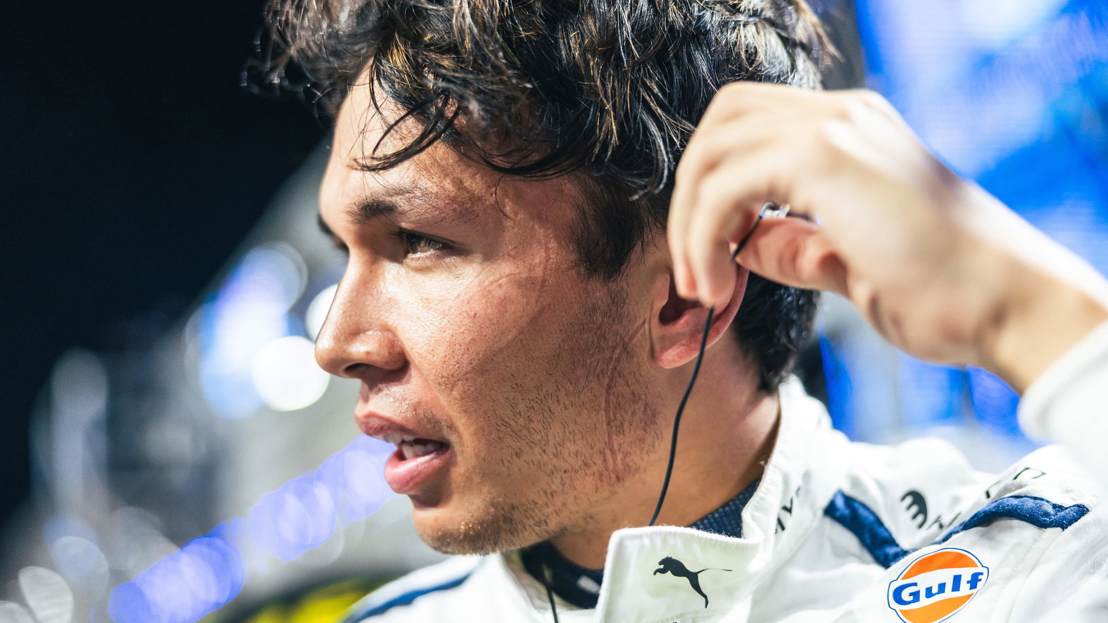 Alex Albon on the grid at the Saudi Arabian Grand Prix.