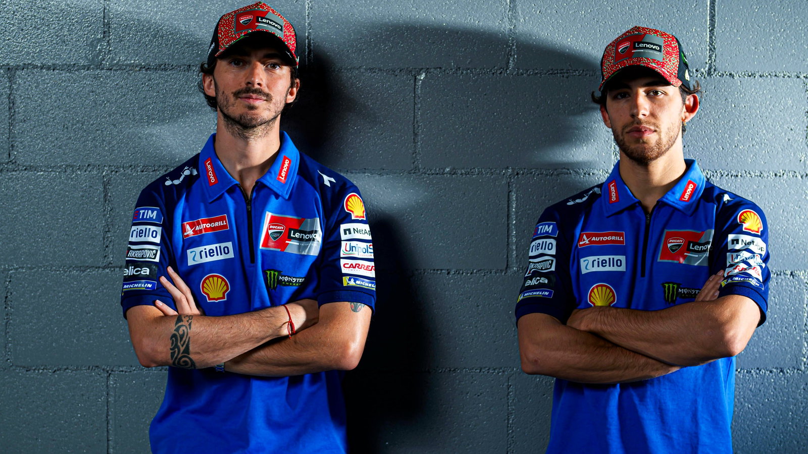 Francesco Bagnaia and Enea Bastianini in blue for Mugello