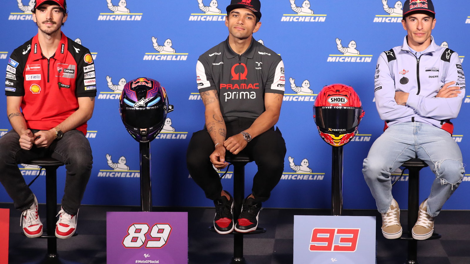 Bagnaia, Martin, Marc Marquez