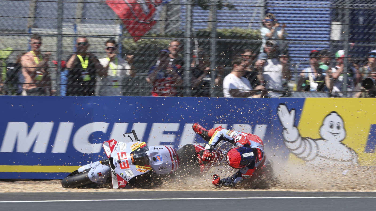 Marc Marquez, crash, Le Mans 2024