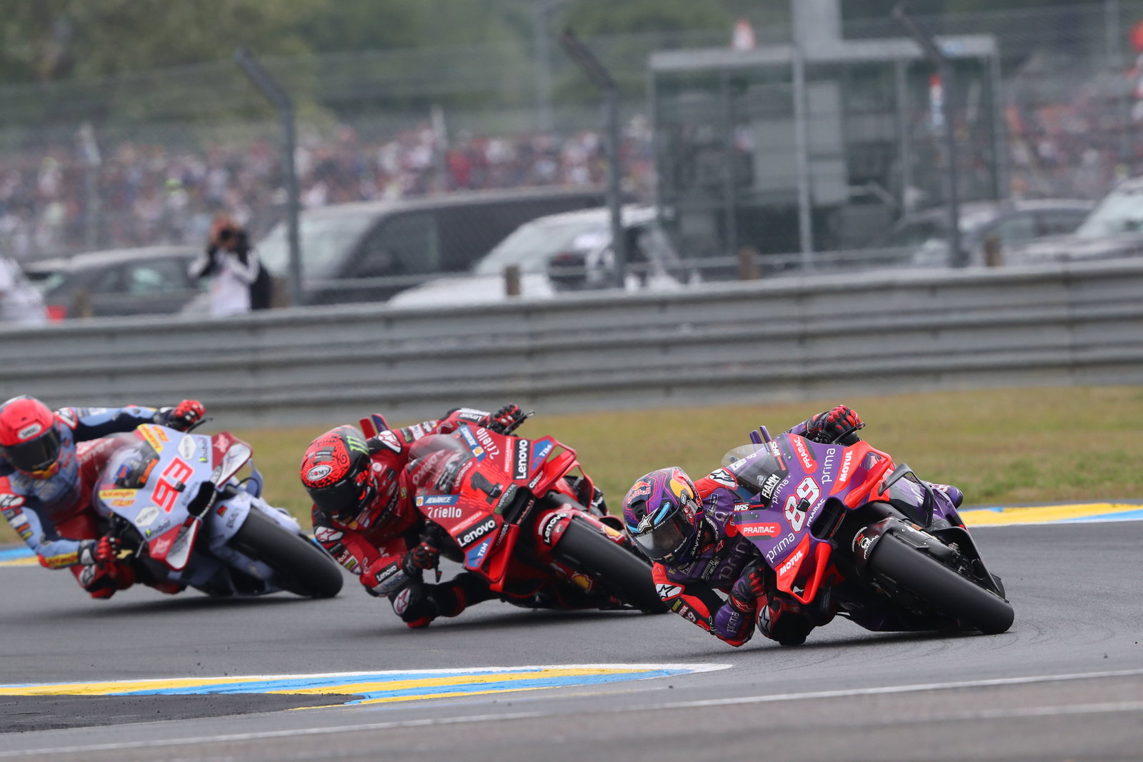 Jorge Martin, Francesco Bagnaia, Marc Marquez, 2024 French MotoGP