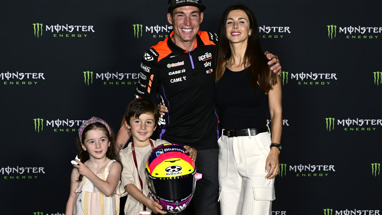 Aleix Espargaro and family, 2024 Catalan MotoGP