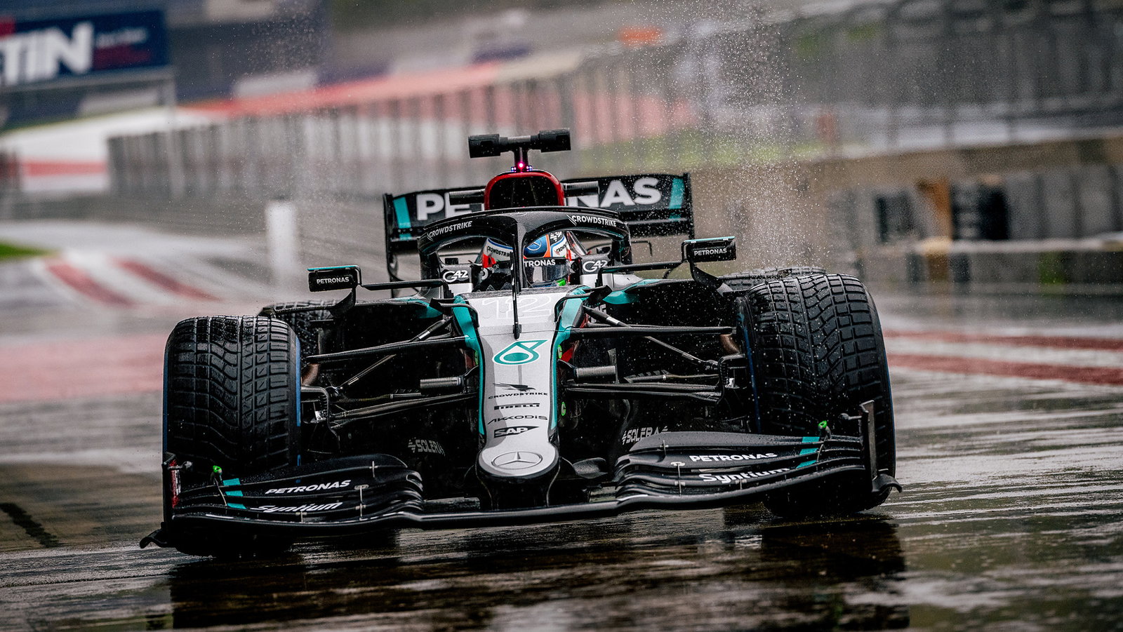 Kimi Antonelli during his maiden F1 test in Austria