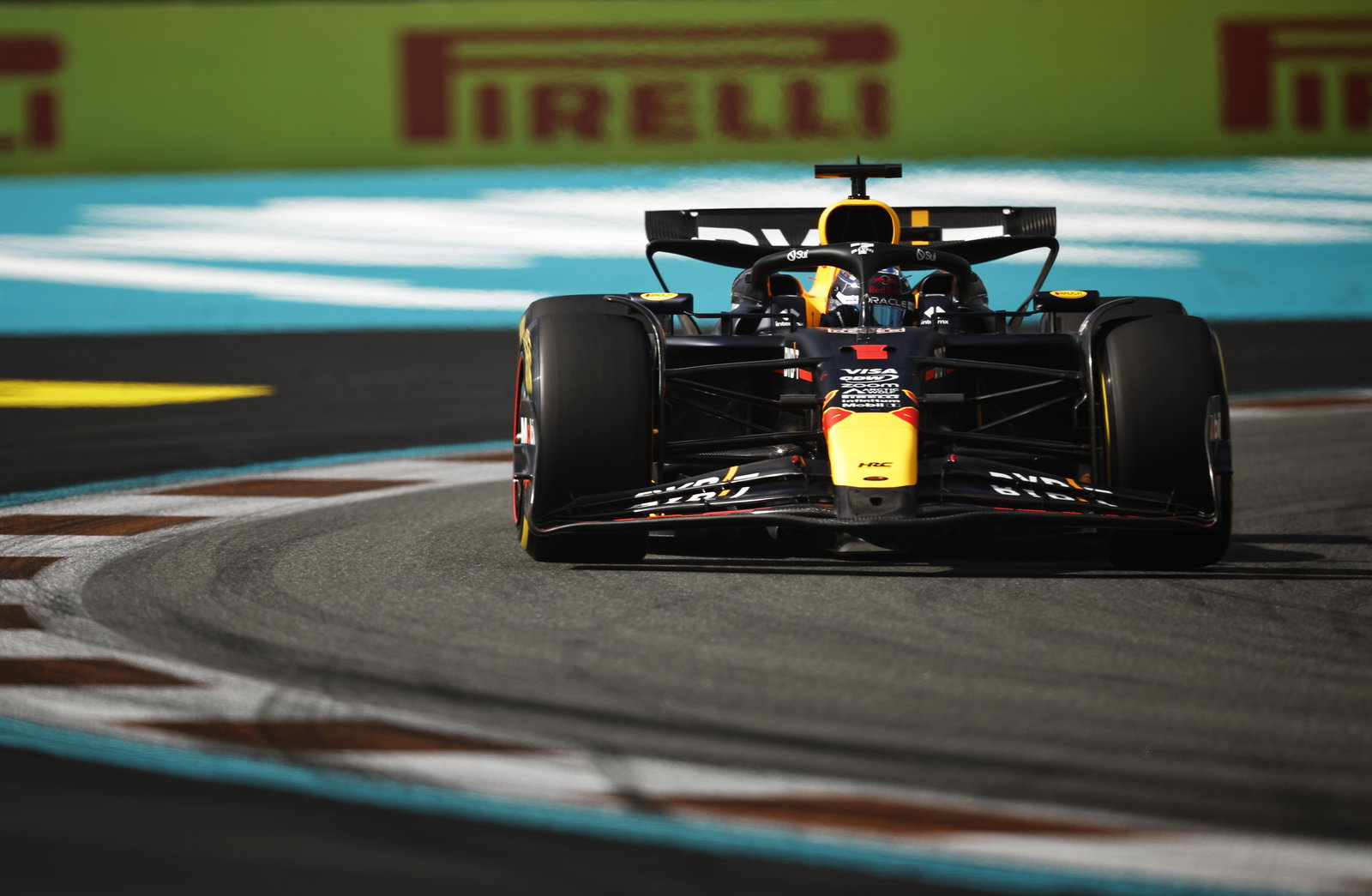 Max Verstappen claimed pole for the Miami sprint race