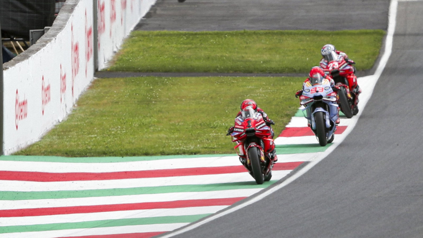 Bagnaia, Marc Marquez, Bastianini, 2024 Italian MotoGP