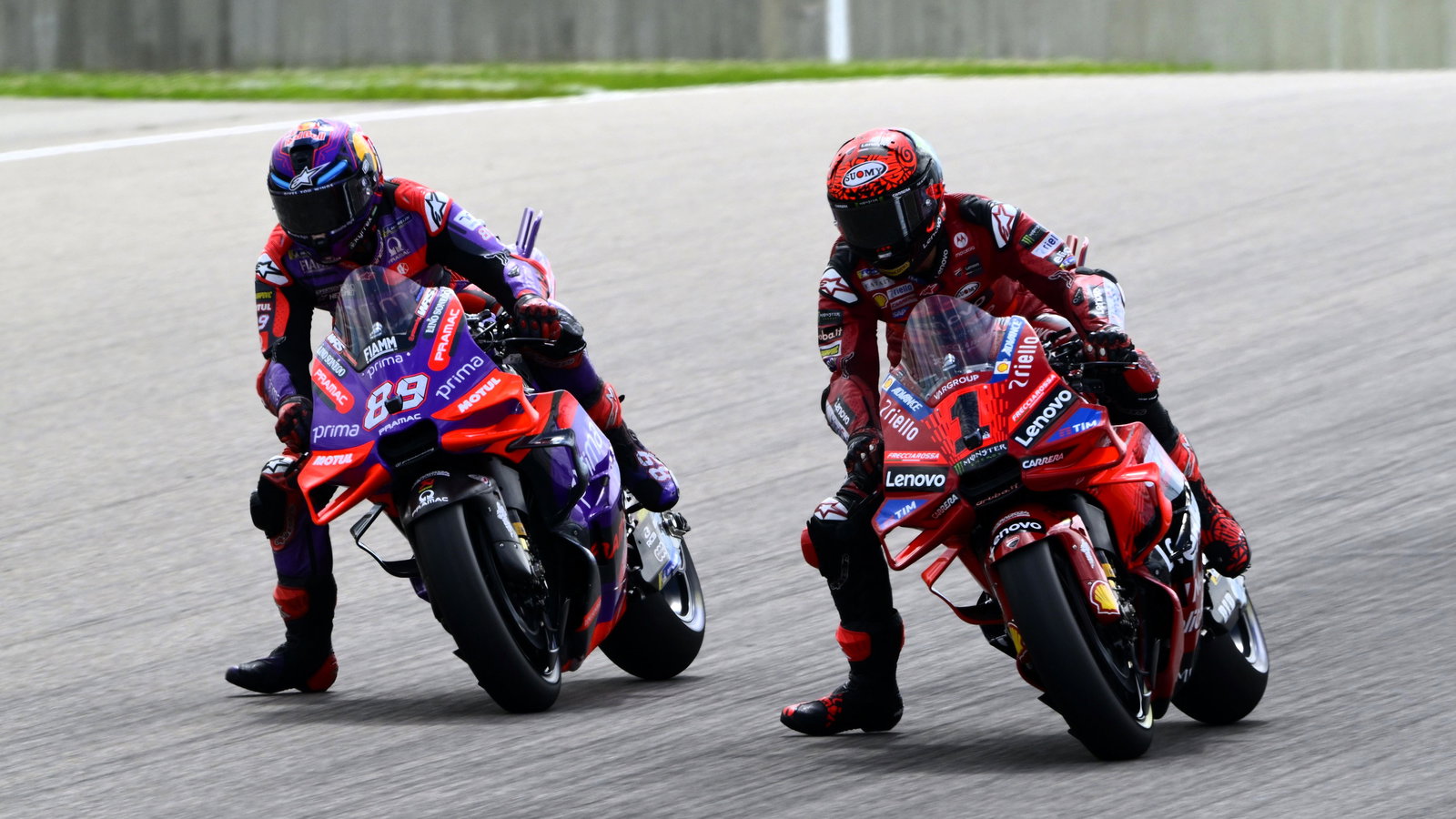 Jorge Martin, Francesco Bagnaia, 2024 German MotoGP