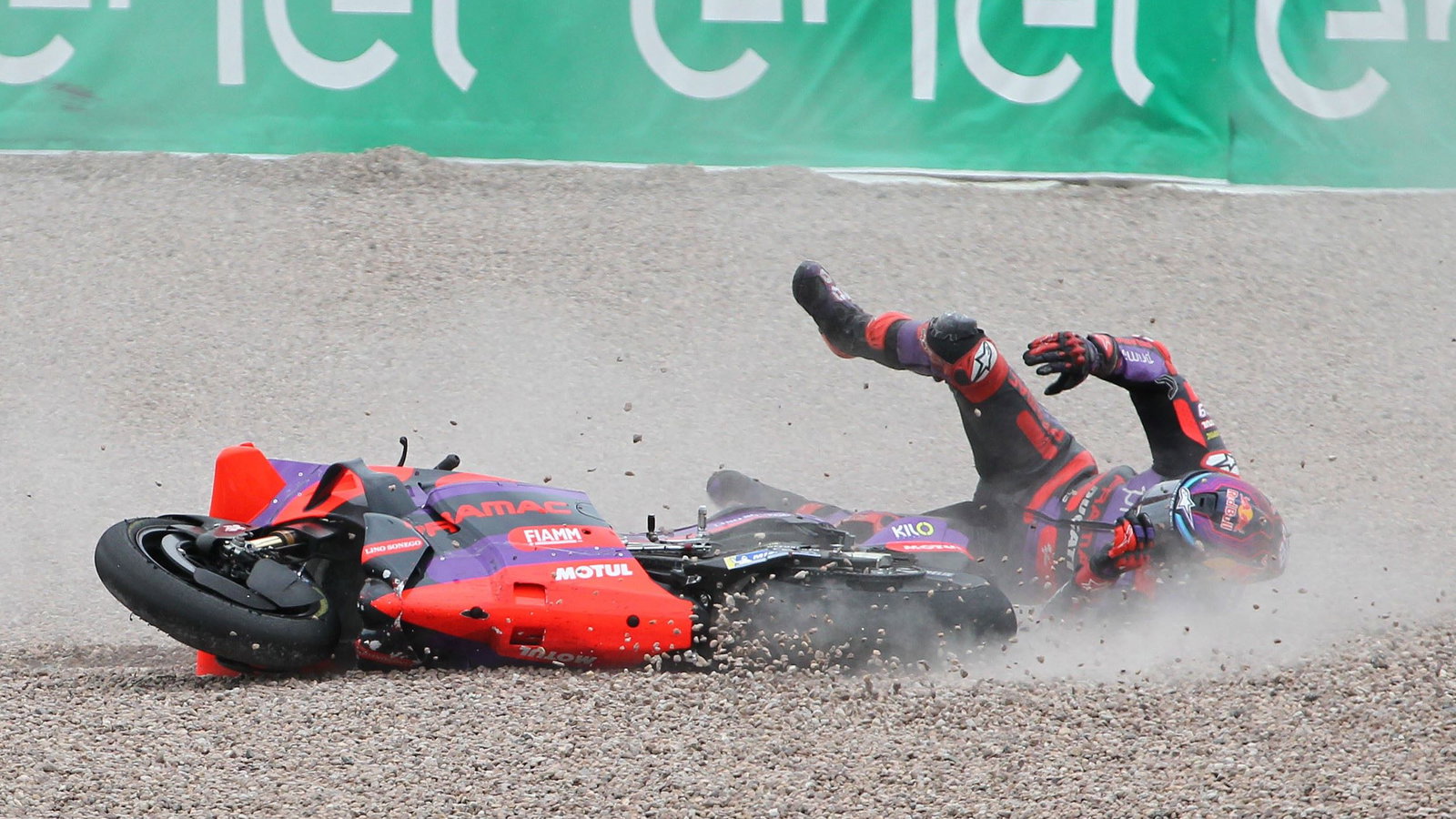 Jorge Martin crash, 2024 German MotoGP