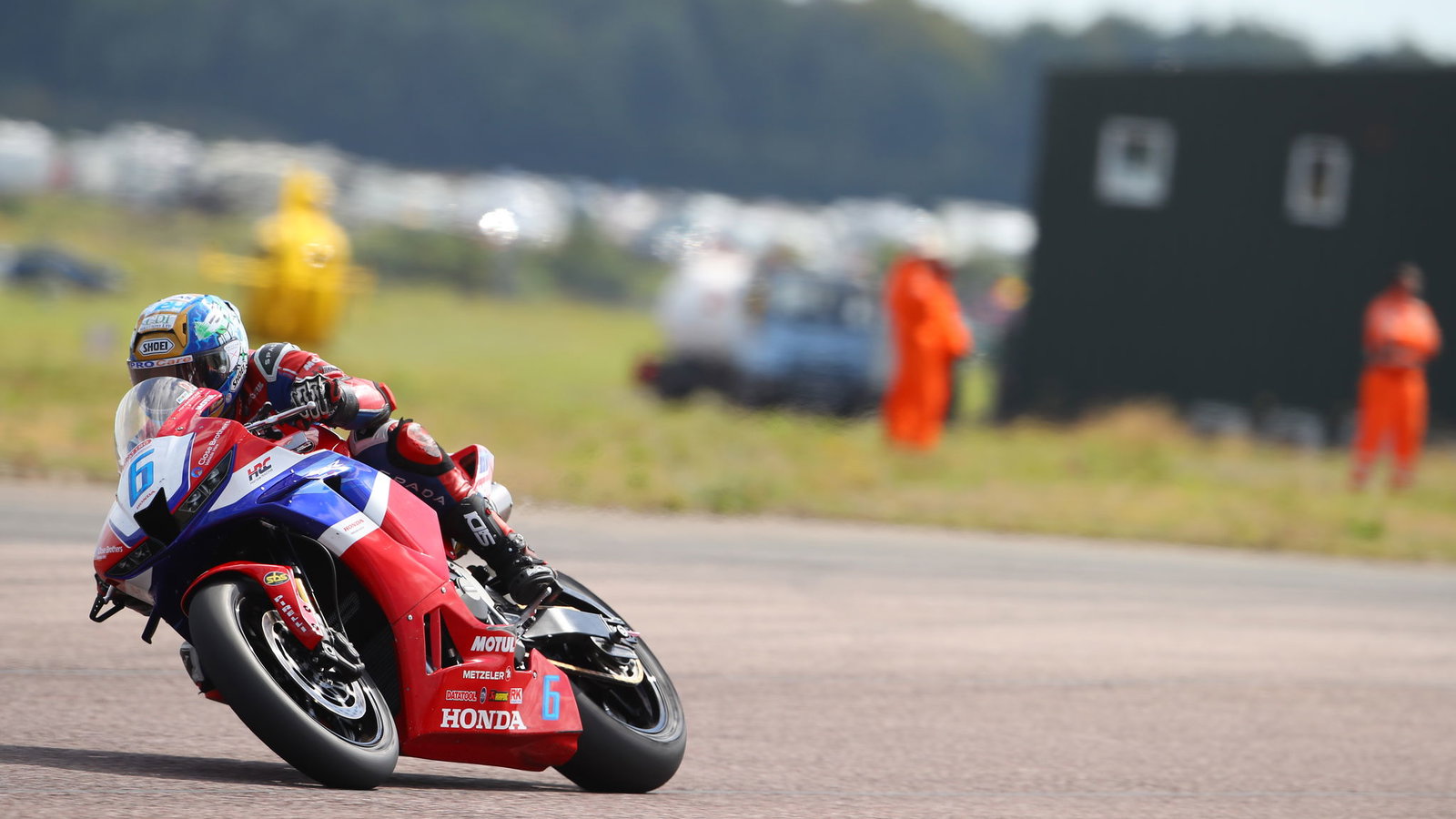 Dean Harrison, 2024 Thruxton BSB. Credit: Honda Racing UK.