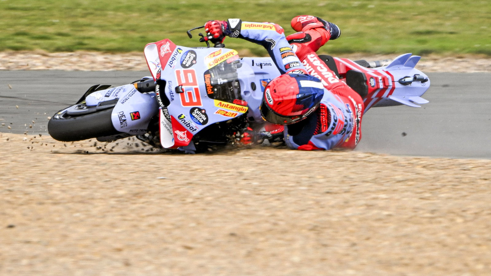 Marc Marquez crash, 2024 British MotoGP Sprint
