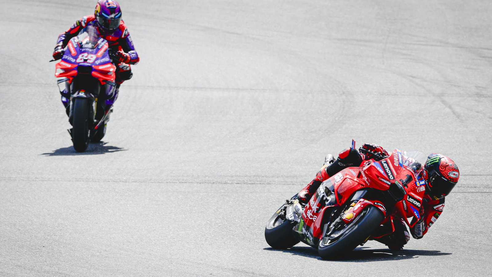 Francesco Bagnaia, Jorge Martin, 2024 MotoGP Austrian Grand Prix. Credit: Gold and Goose.