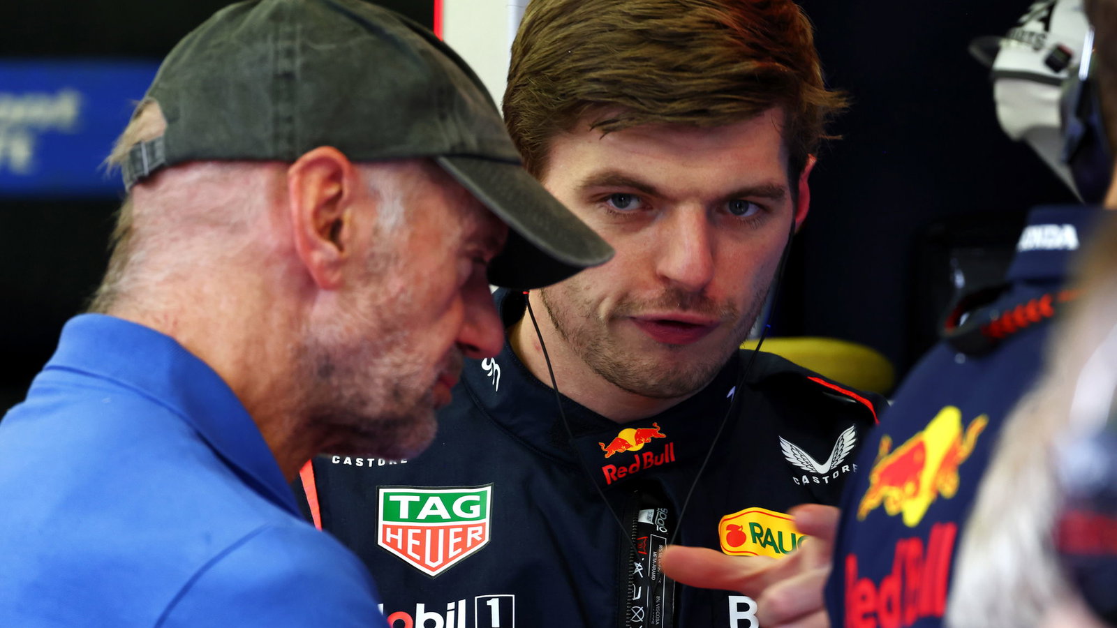Max Verstappen and Adrian Newey