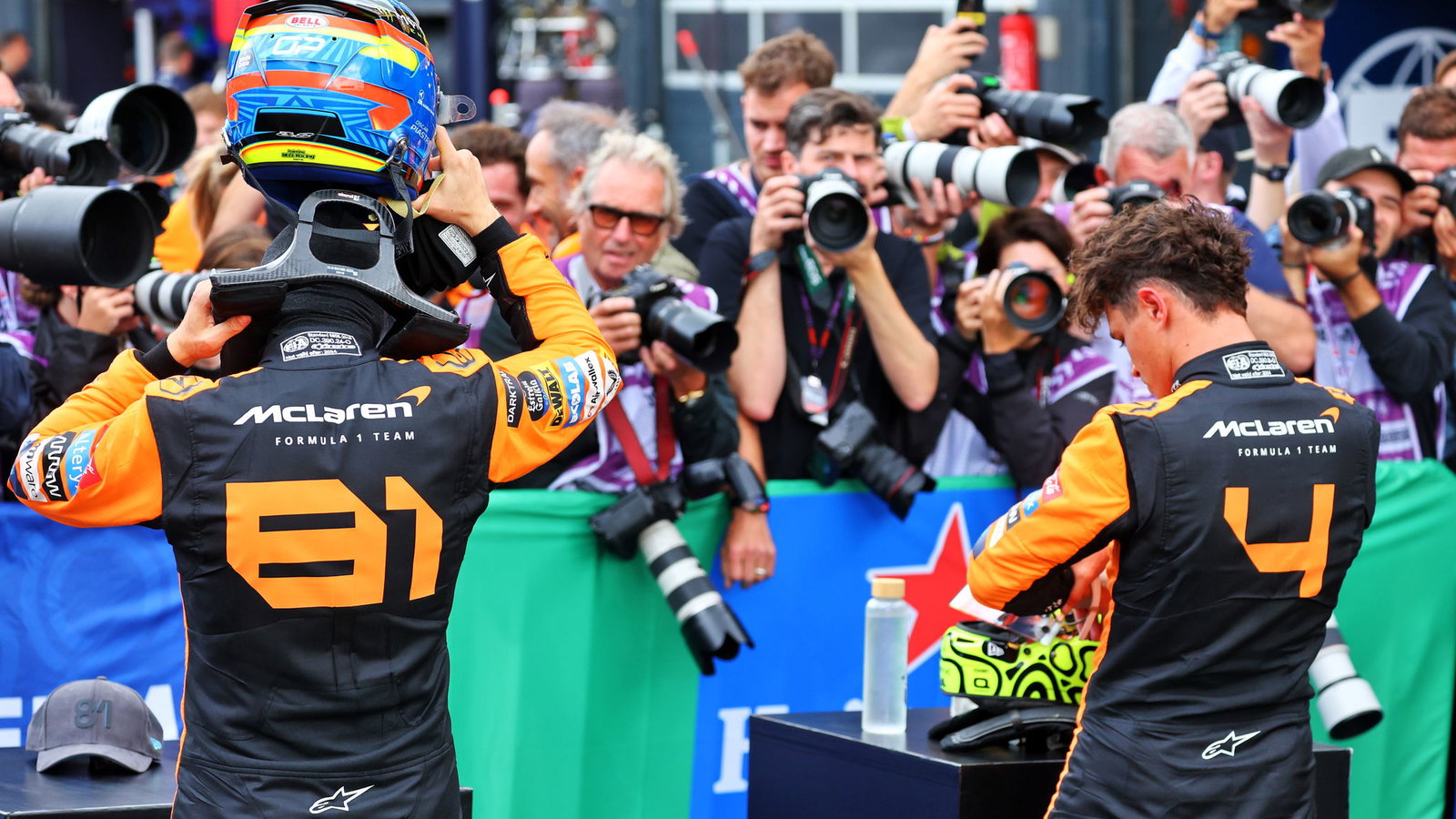 The McLaren drivers at the Dutch Grand Prix