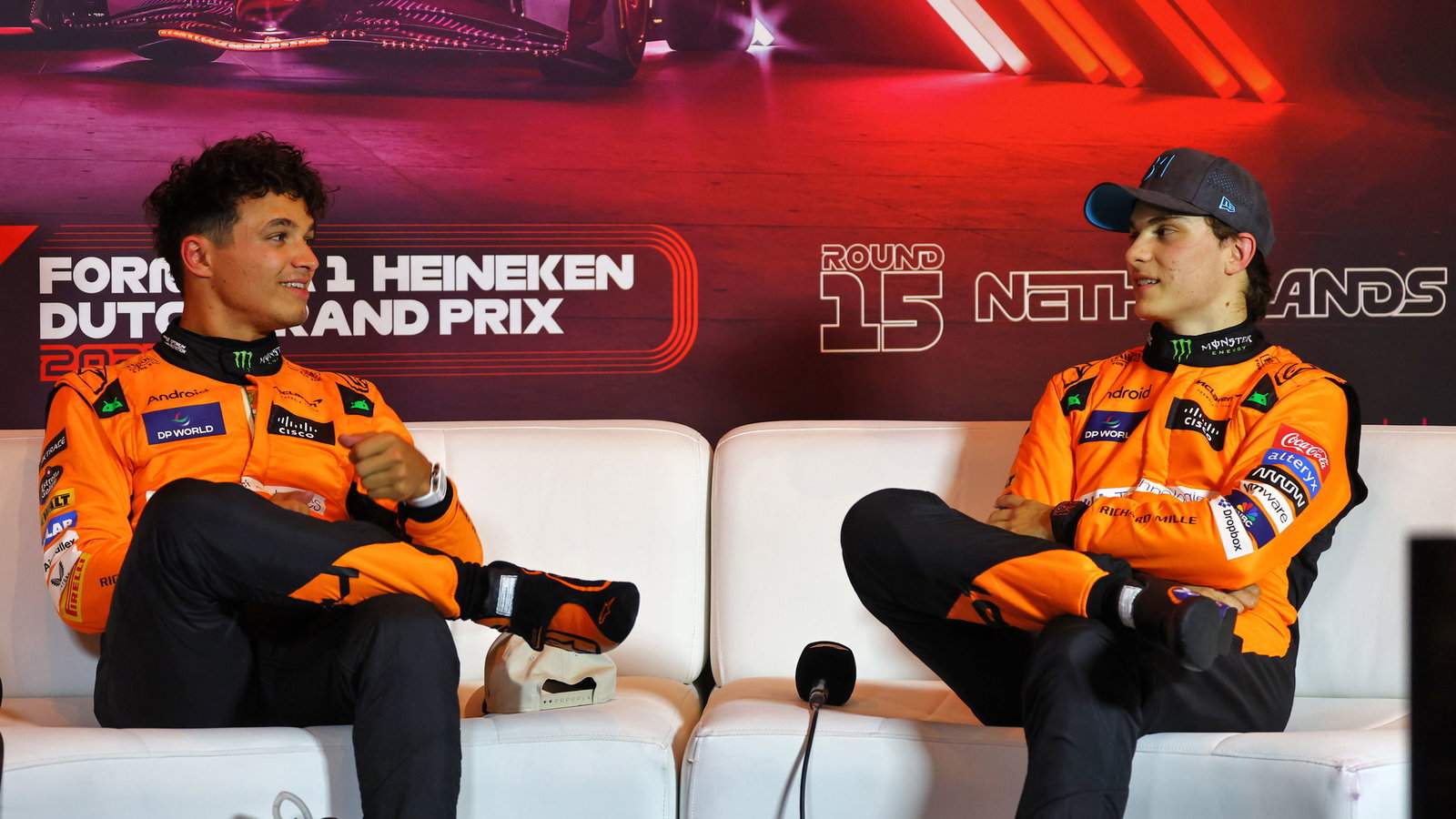 Lando Norris and Oscar Piastri 