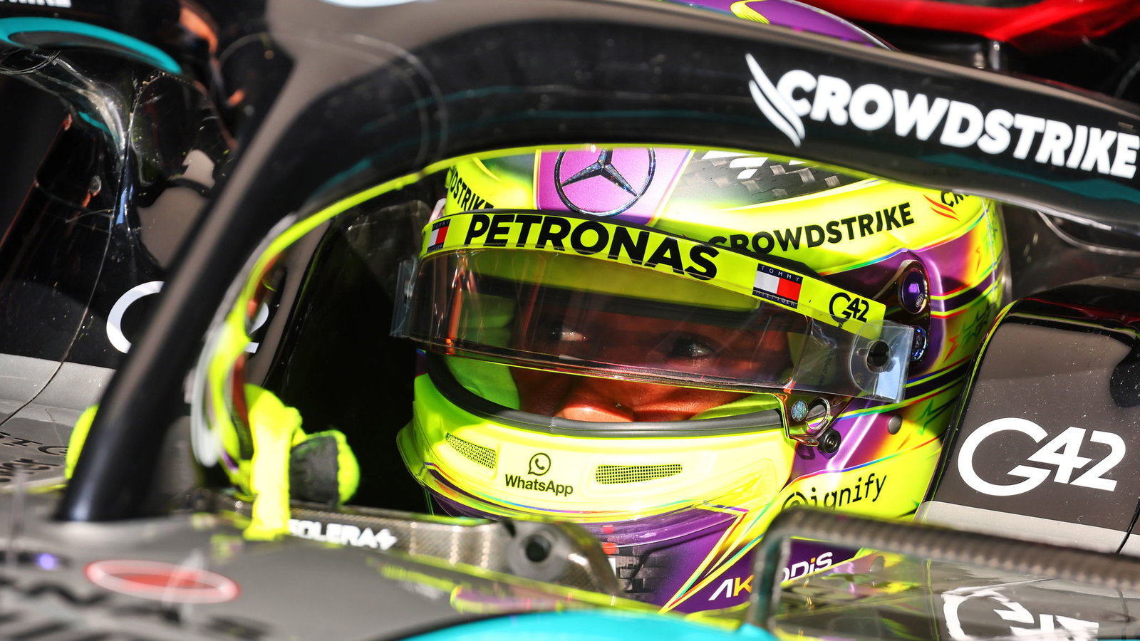 Lewis Hamilton in action at Monza