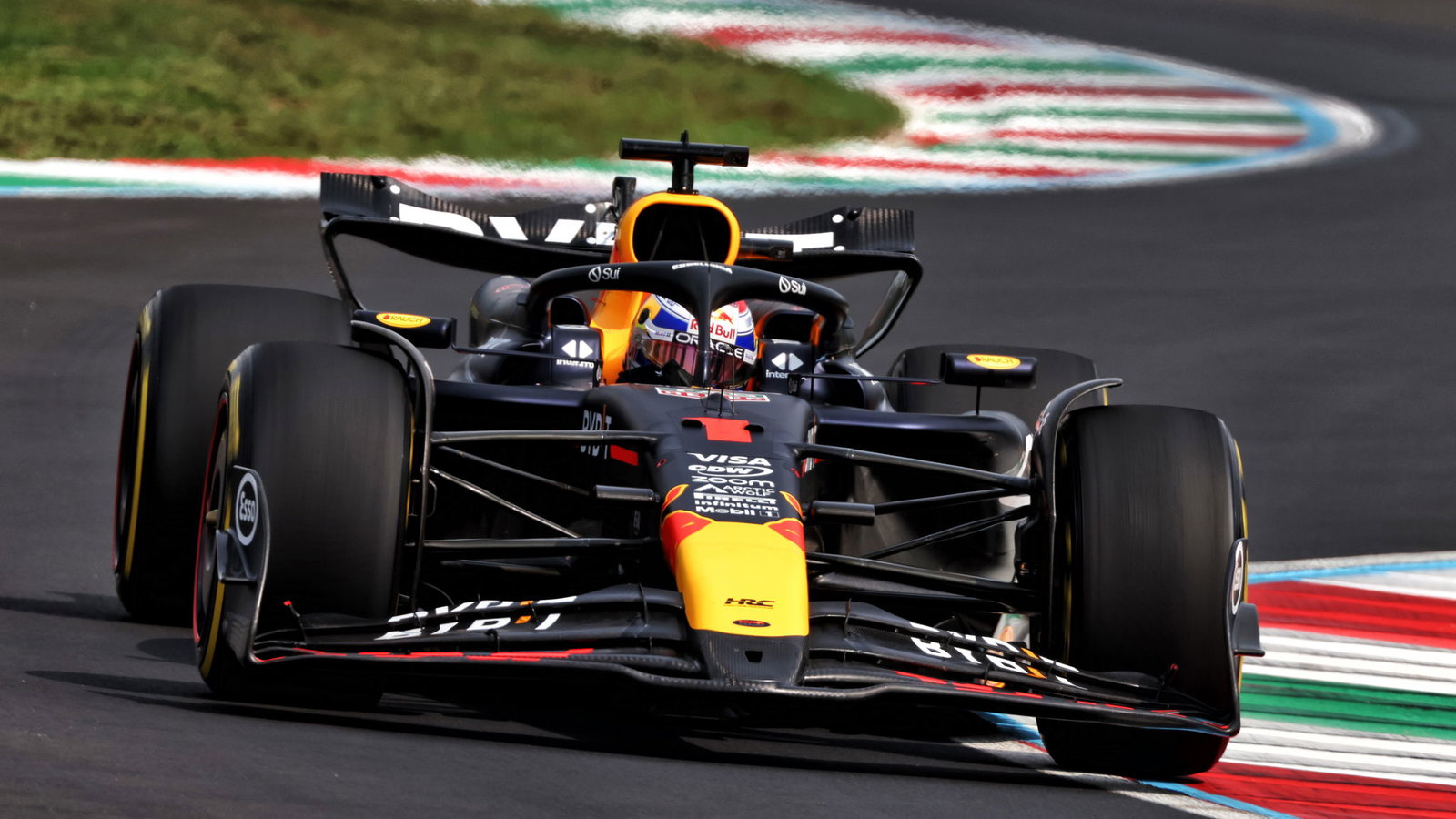 Max Verstappen on track at Monza