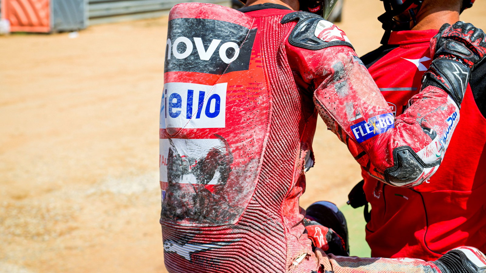 Francesco Bagnaia, crash, 2024 Aragon MotoGP