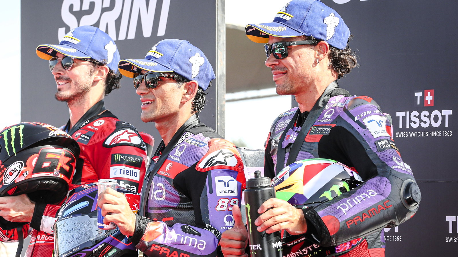 Morbidelli, Martin, Bagnaia, 2024 San Marino MotoGP Sprint