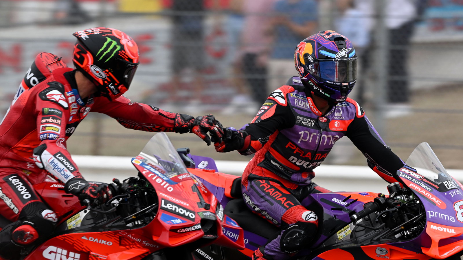 Francesco Bagnaia, Jorge Martin, 2024 San Marino MotoGP