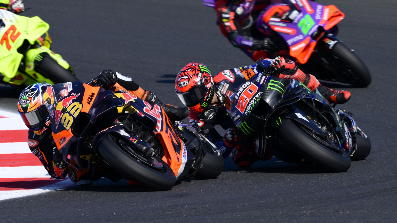 Brad Binder, Fabio Quartararo, 2024 Emilia Romagna MotoGP Sprint