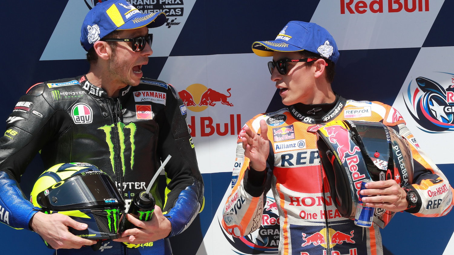 VALENTINO ROSSI, Marc Marquez, MotoGP, portrait [Gold & Goose]