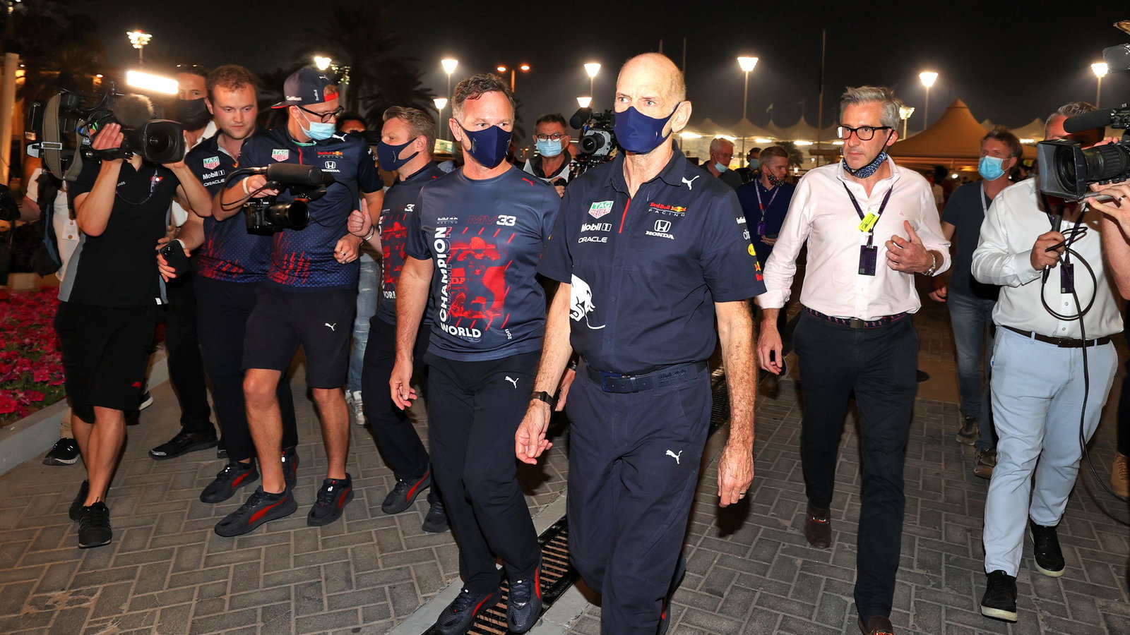 Adrian Newey at the 2021 Abu Dhabi Grand Prix