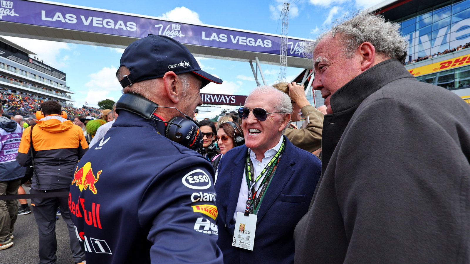 Adrian Newey and Jeremy Clarkson 