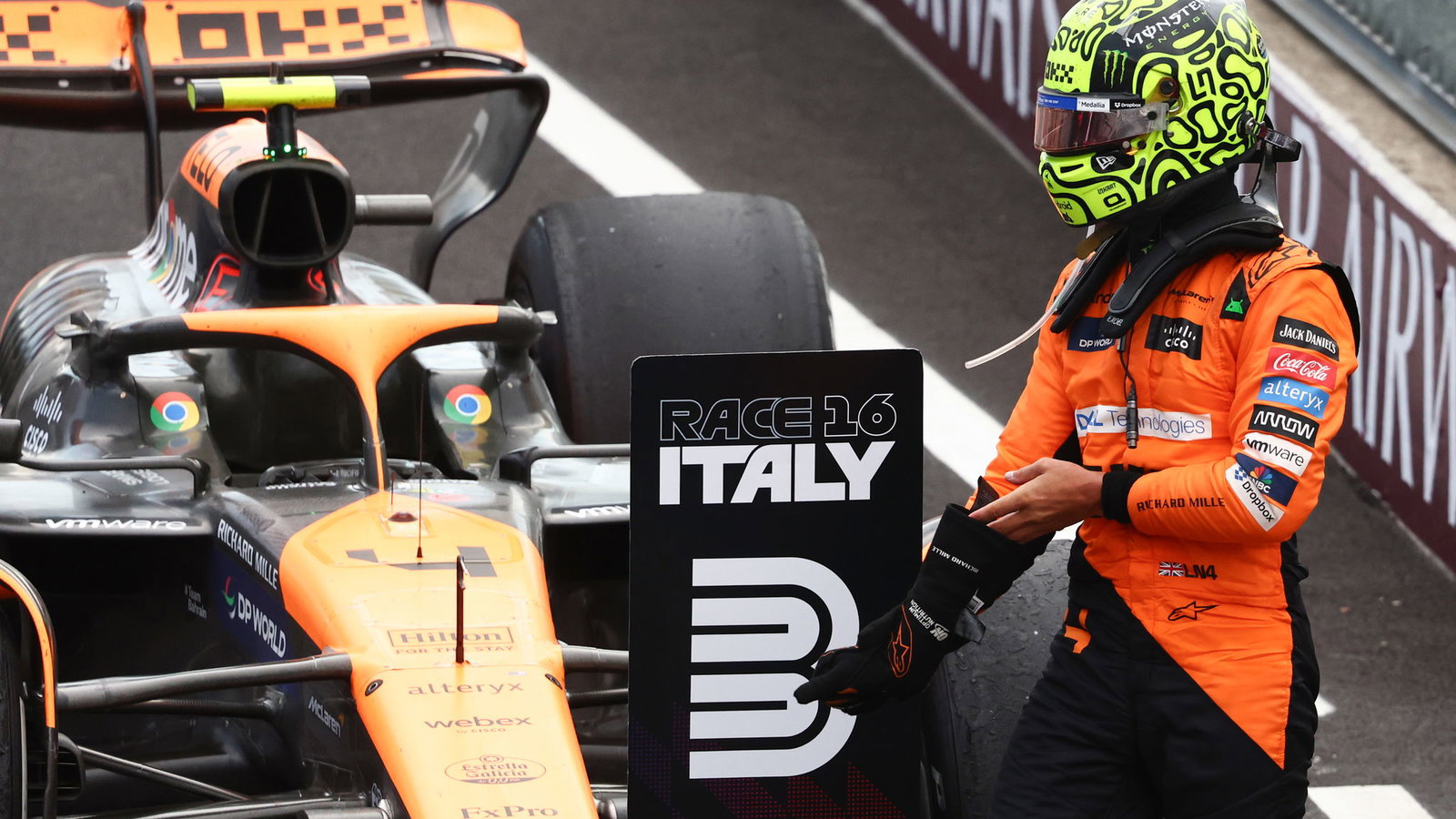Lando Norris at the Italian Grand Prix