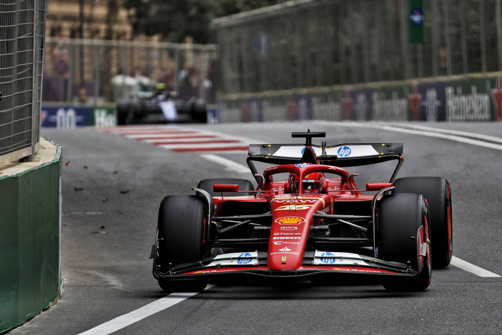 Charles Leclerc has four consecutive poles in Baku