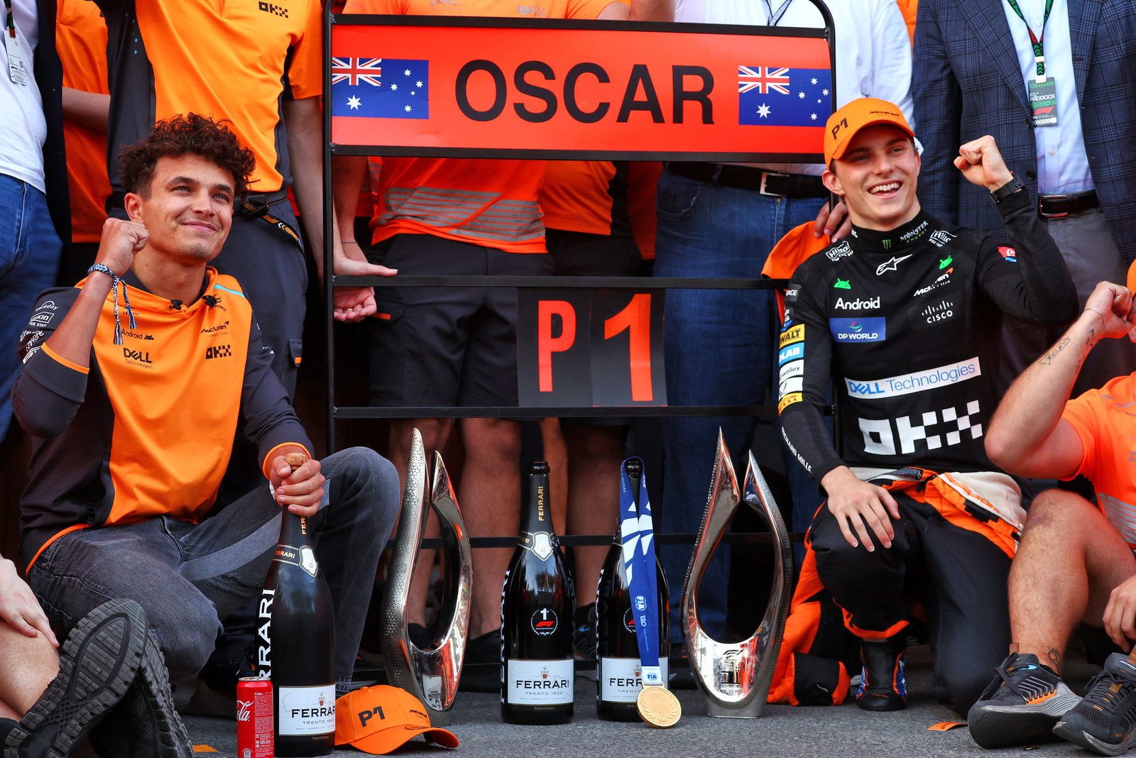 Lando Norris and Oscar Piastri 