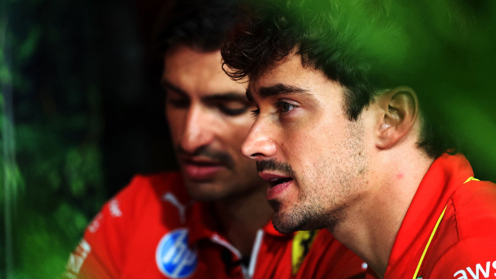 Carlos Sainz and Charles Leclerc