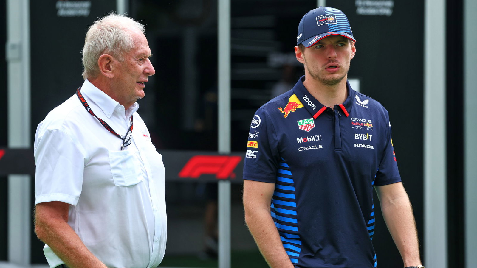 Helmut Marko and Max Verstappen