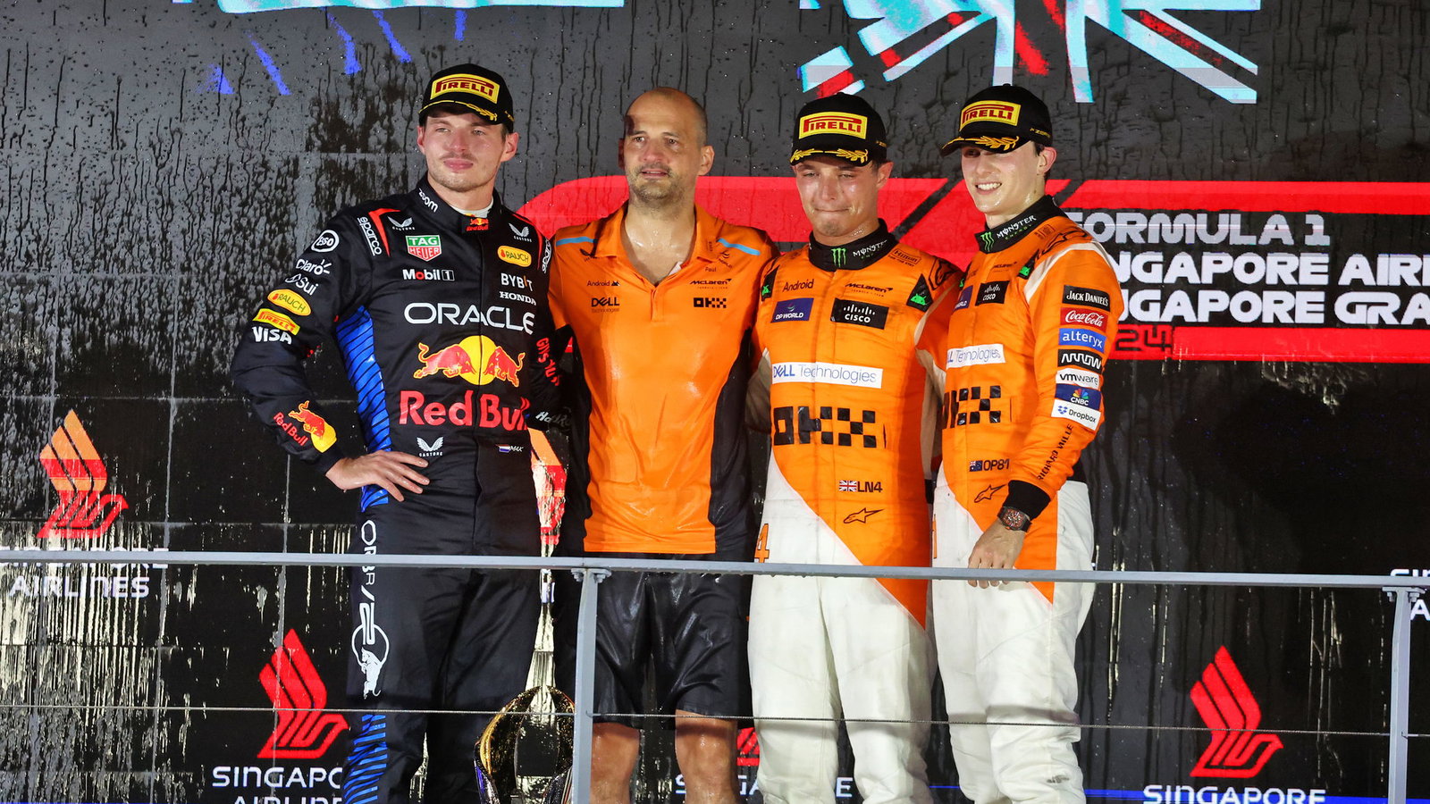 Verstappen, Norris, Piastri