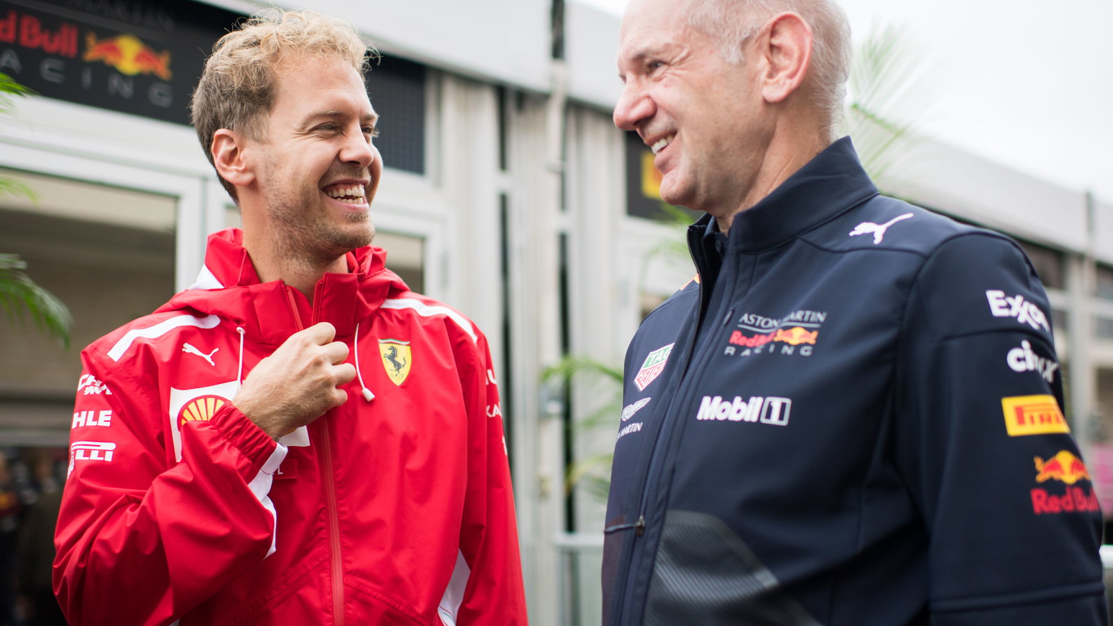 Sebastian Vettel and Adrian Newey