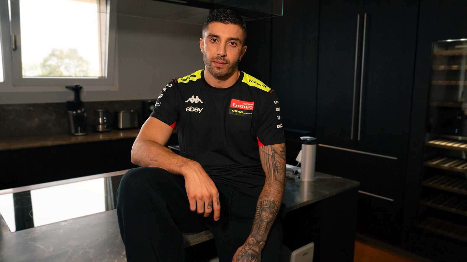 Andrea Iannone in VR46 Ducati teamwear. Credit: VR46 Racing Team.