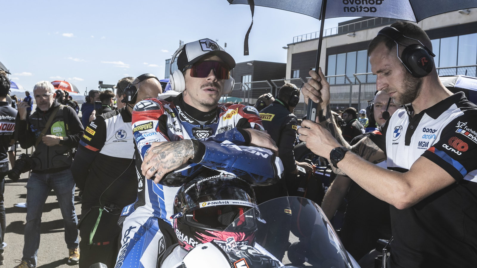 Scott Redding, 2024 Aragon WorldSBK, grid. Credit: Gold and Goose.