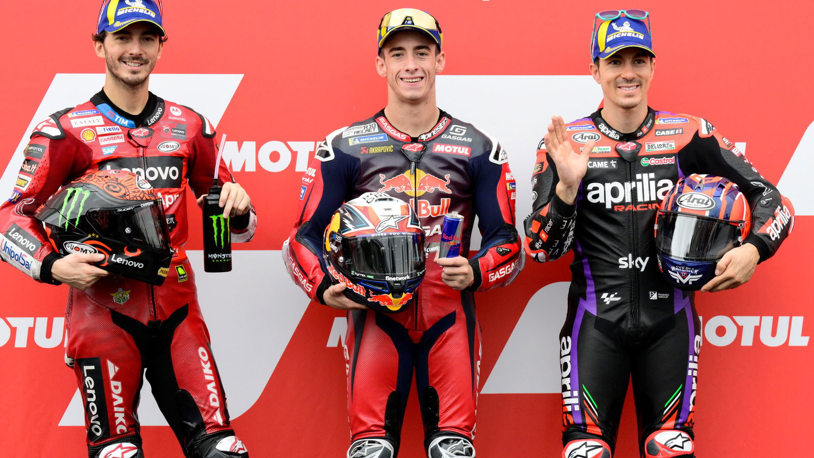 Pedro Acosta, Francesco Bagnaia, Maverick Vinales, 2024 Japanese MotoGP qualifying