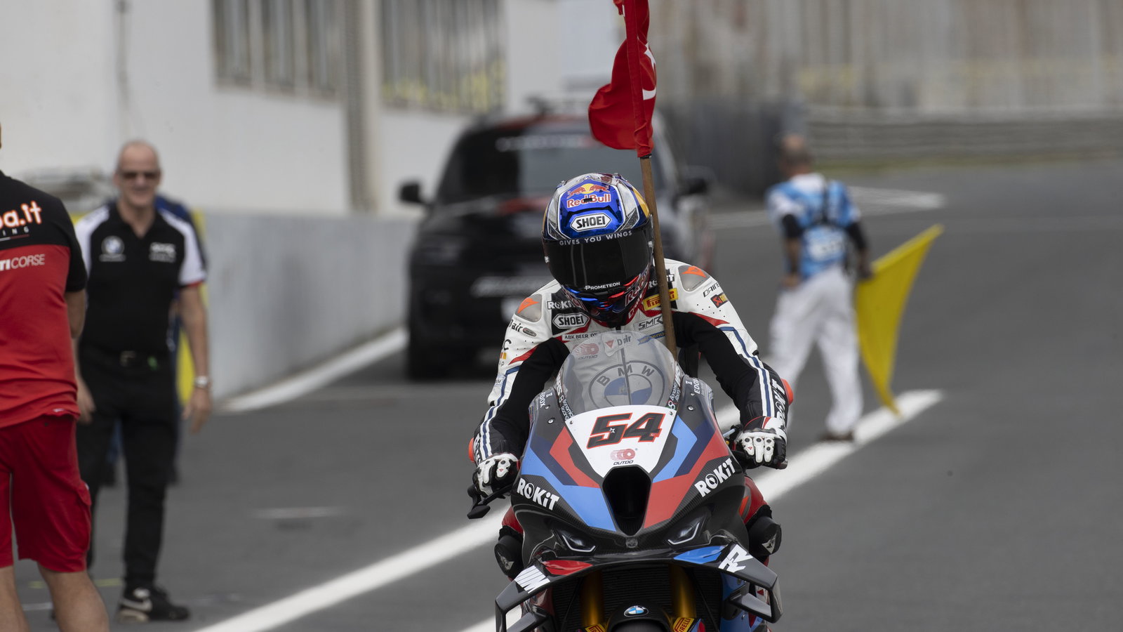 Toprak Razgatlioglu, 2024 Estoril WorldSBK, grid. Credit: Gold and Goose.