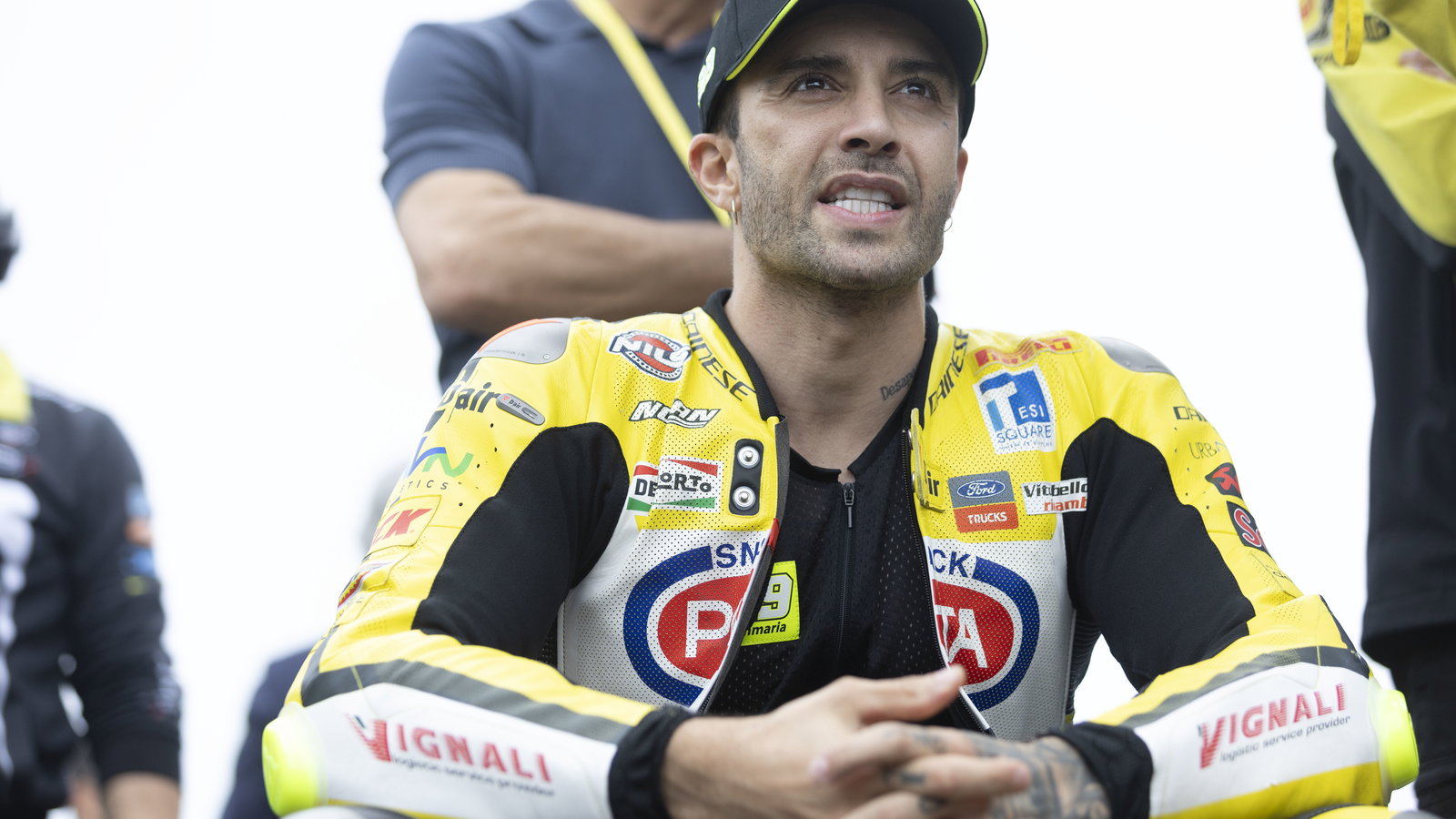 Andrea Iannone, 2024 Estoril WorldSBK, grid. - Gold and Goose