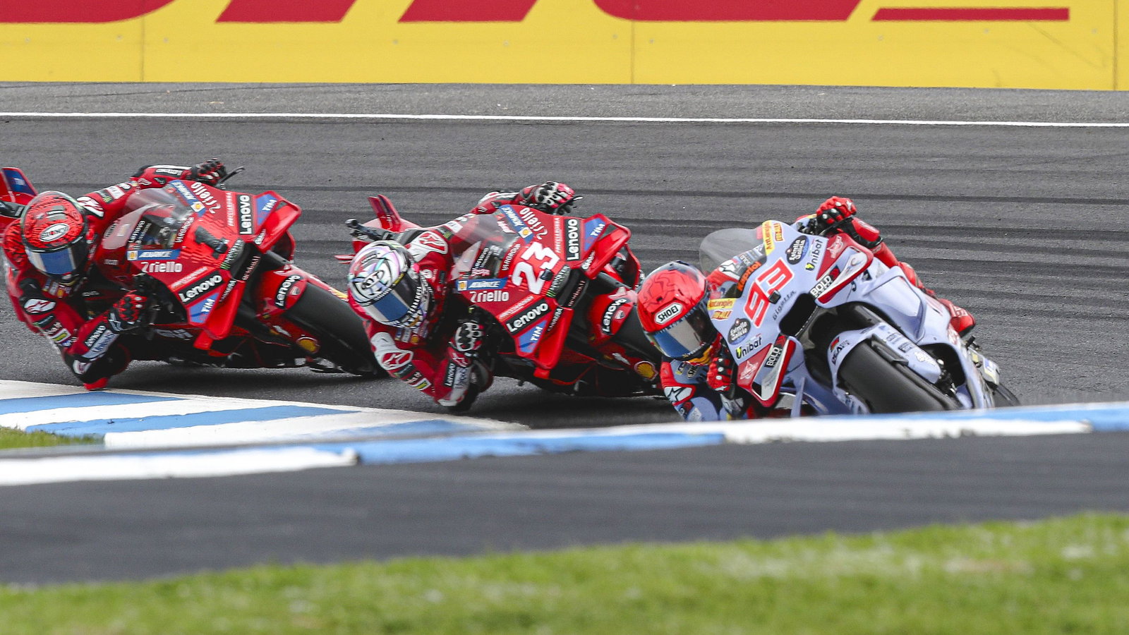 Marc Marquez, Bastianini, Bagnaia, 2024 Australian MotoGP