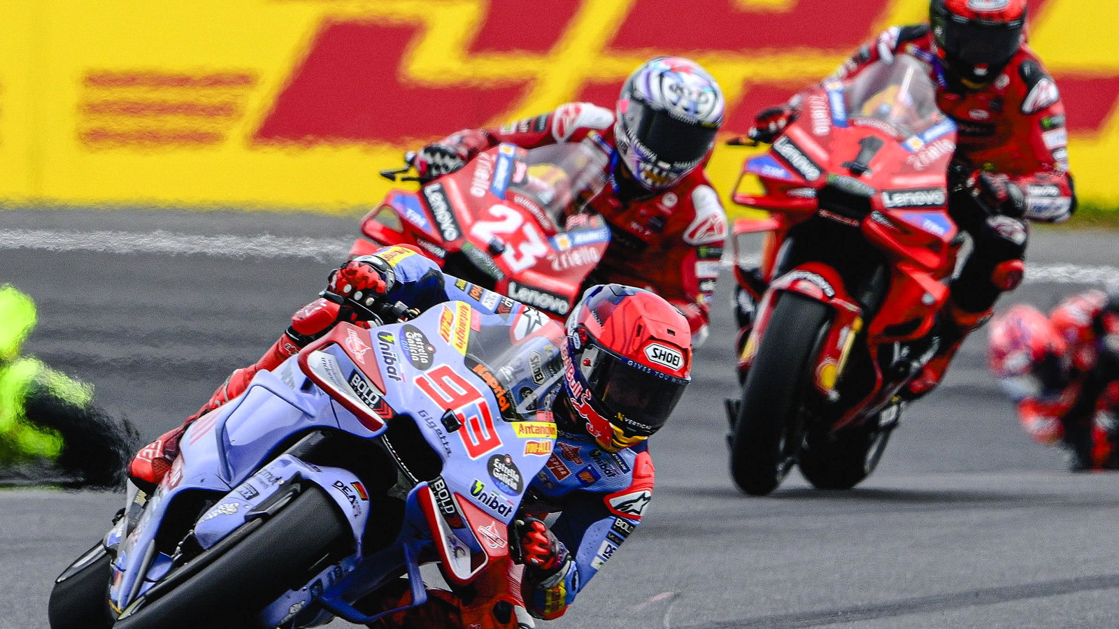 Marc Marquez, Enea Bastianini, Francesco Bagnaia, 2024 Australian MotoGP