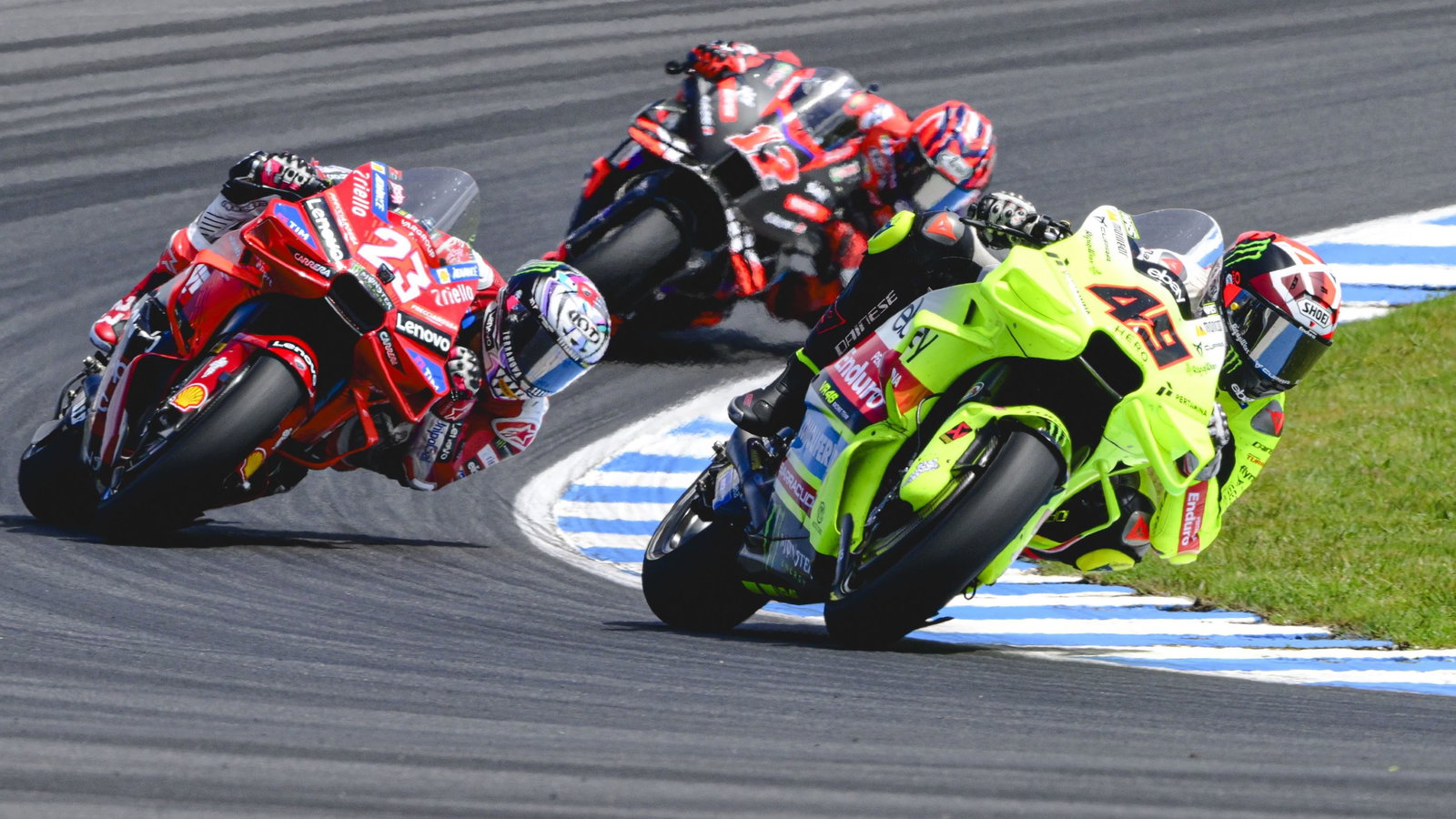 Fabio di Giannantonio, Enea Bastianini, Maverick Vinales, 2024 Australian MotoGP