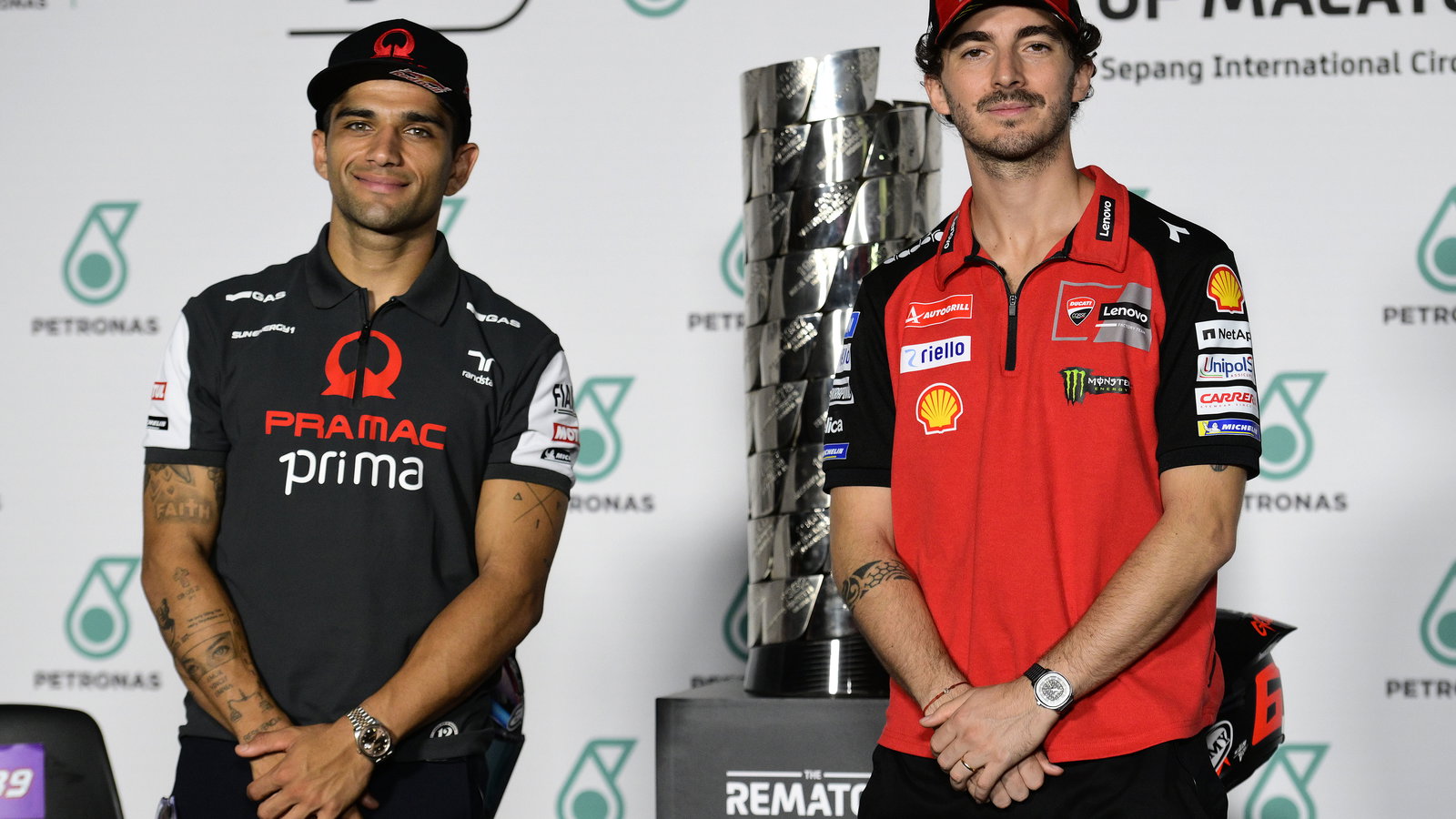 Francesco Bagnaia, Jorge Martin, 2024 Malaysian MotoGP